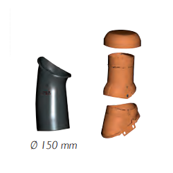 Kit de ventilation diamètre 150 pour Tuile à Douille