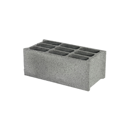 Moellon Creux 20x20x50 3 alvéoles B60