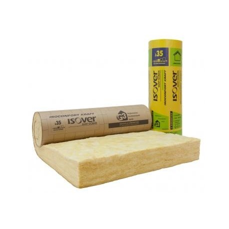 Rouleau Isoconfort 35 Revêtu Kraft 240mm R:6.85 en 1.20 x 2.60 ml