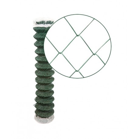 Rouleau Grillage Plastifié Vert Simple Torsion en 1.00 x 25ml