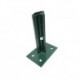 Platine Support Poteau de Clôture Rigide Vert