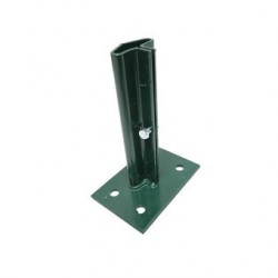 Platine Support Poteau de Clôture Rigide Vert