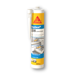 Cartouche 300ml SikaSeal 108 Sanitaire Blanc