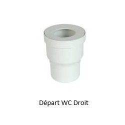 Départ WC Droit Ø100 1QW33