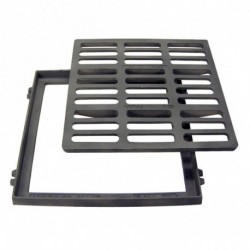 Grille Plate Fonte 300x300 + Cadre Classe 250