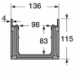 Caniveau PVC Nicoll Connecto 13cm x 1ml + 2 Grilles PVC Sable Classe A15