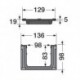 Caniveau PVC Nicoll Connecto 13cm x 1ml + 2 Grilles Fonte Classe B125