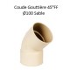 Coude Gouttière PVC Ø100mm 45° FF