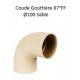 Coude Gouttière PVC Ø100mm 87° FF