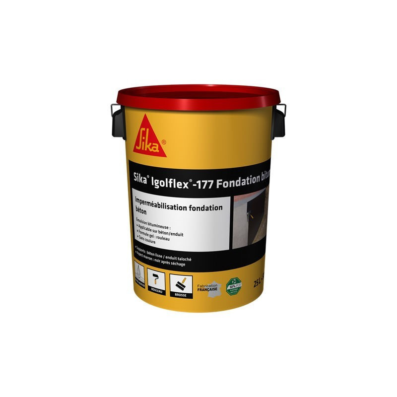 Bidon 25l Sika Igolflex 177 Fondation Bitume
